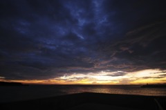 夕日
