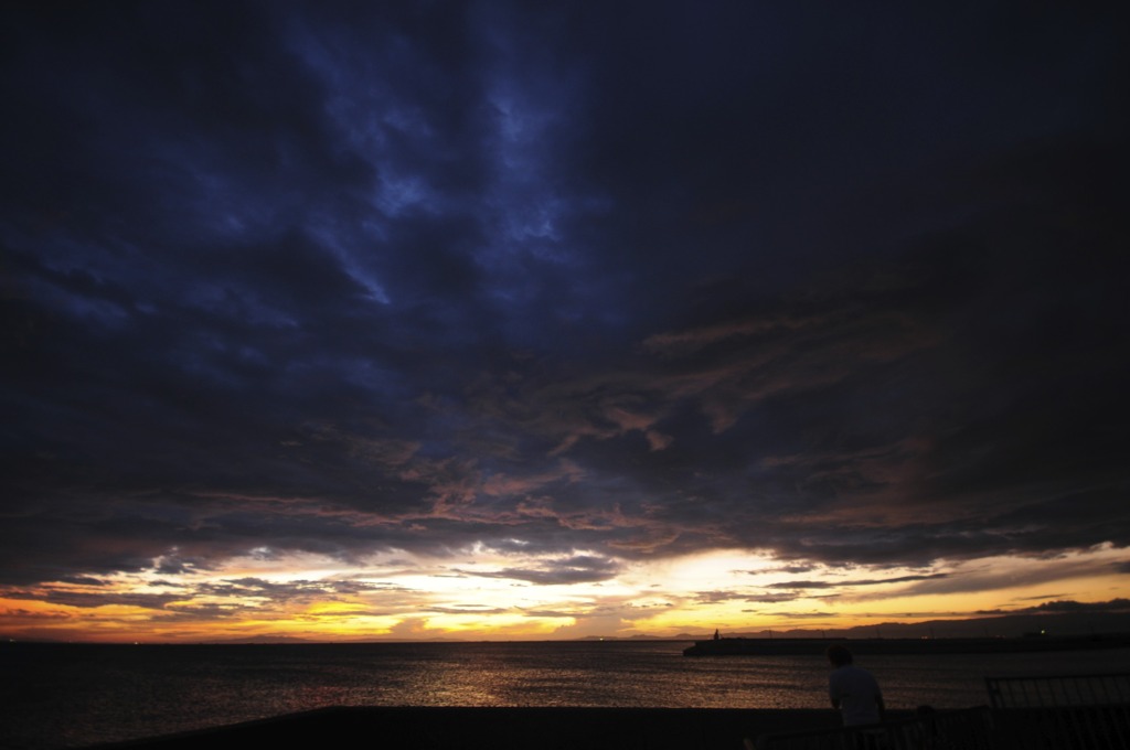 夕日
