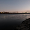 River at night