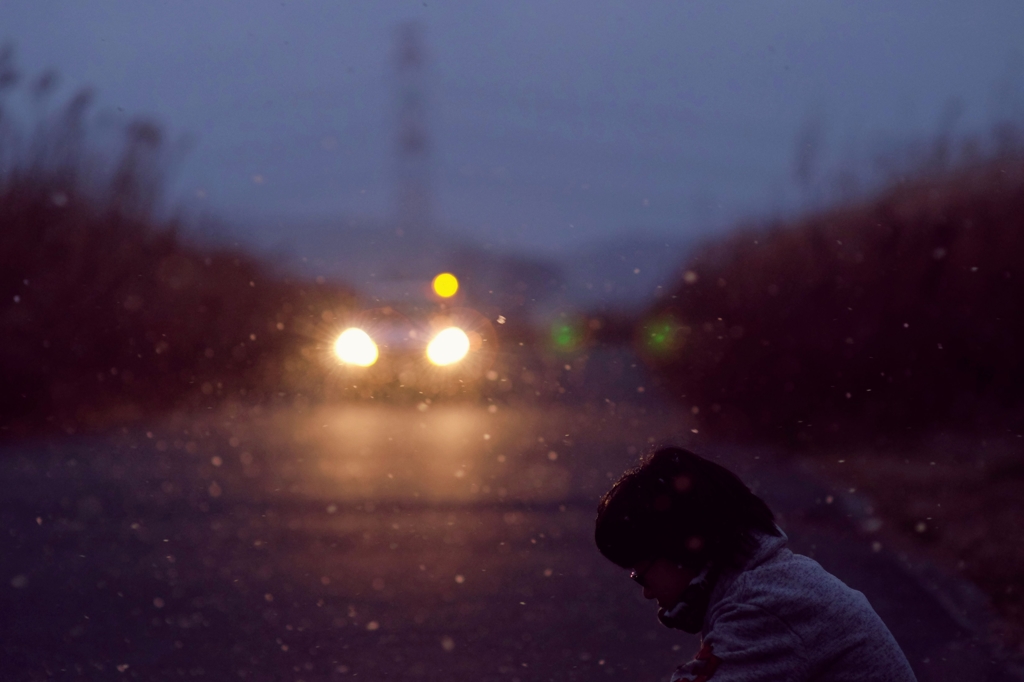 Headlight and boy