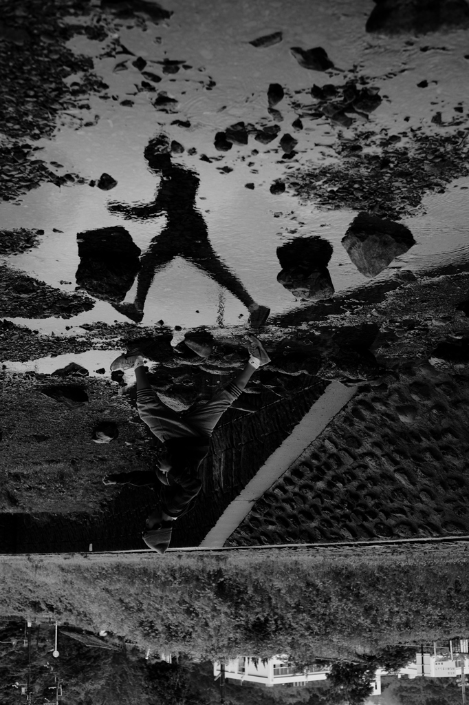 By a light step2.