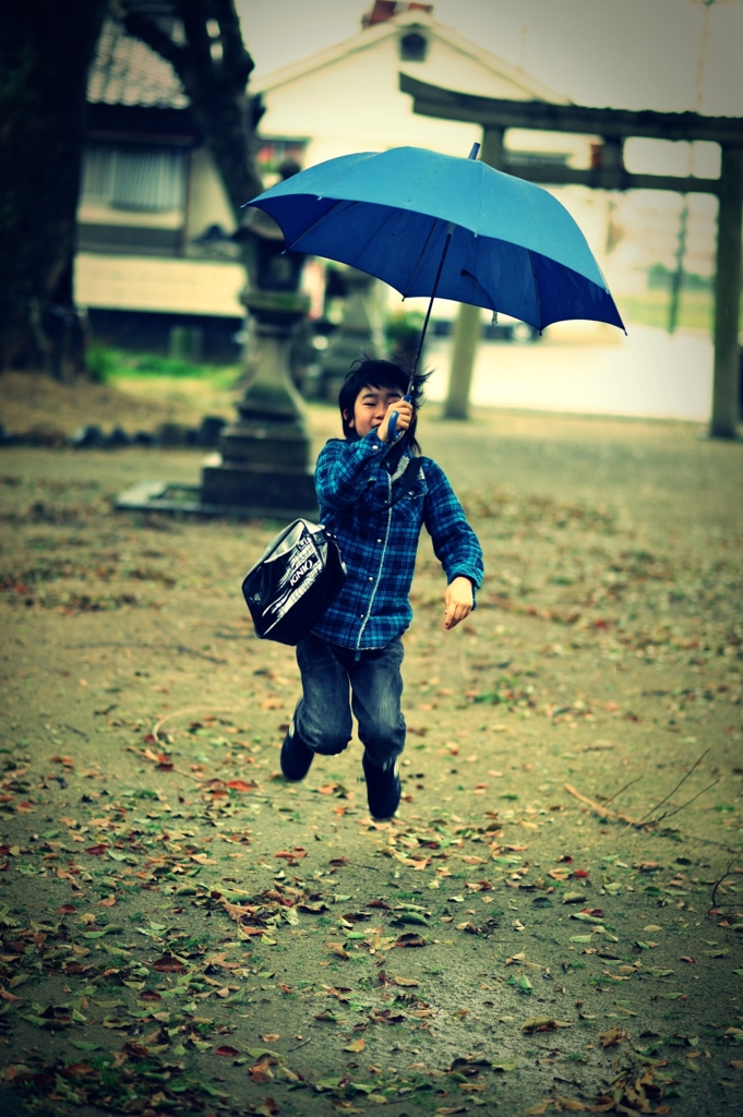 雨でも元気！