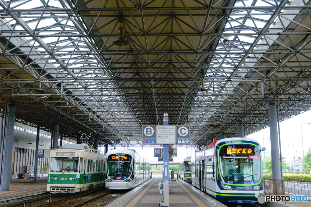 広電-広島港駅