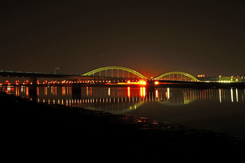 太田川大橋ー夜景