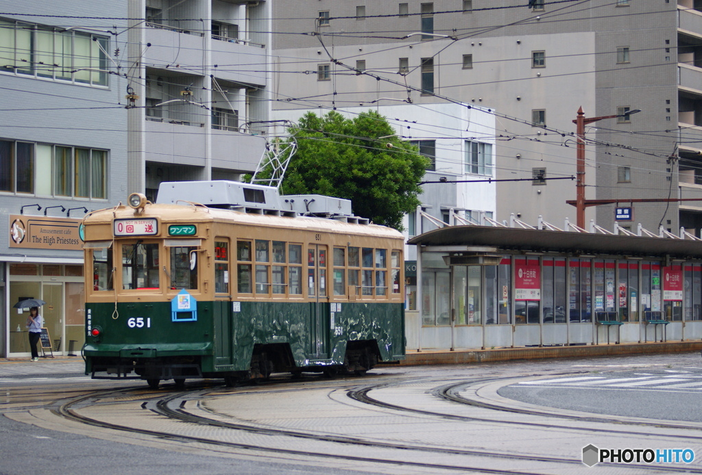 十日市電停カーブ