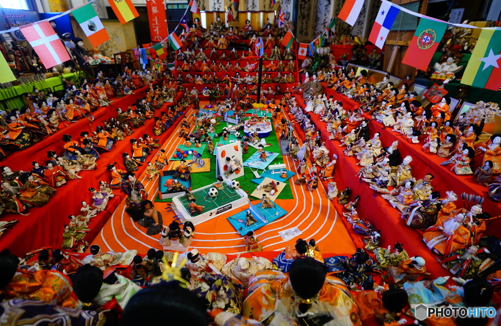 オリンピック観戦雛