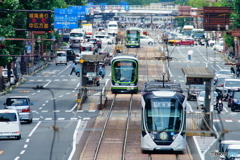 晩夏の広島電車景