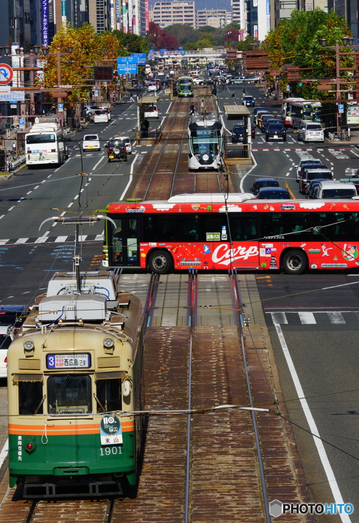 電車-バス-電車