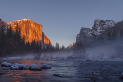 Sunset at Valley View Yosemite