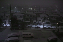 郊外の雪