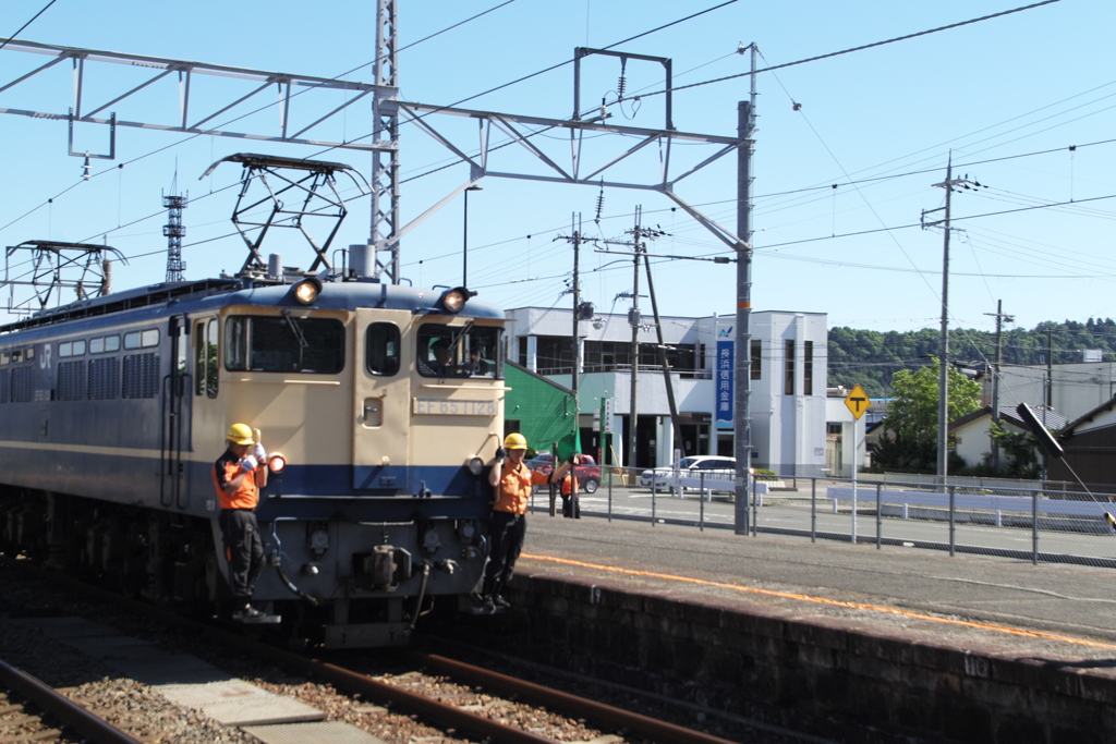 木ノ本駅にて