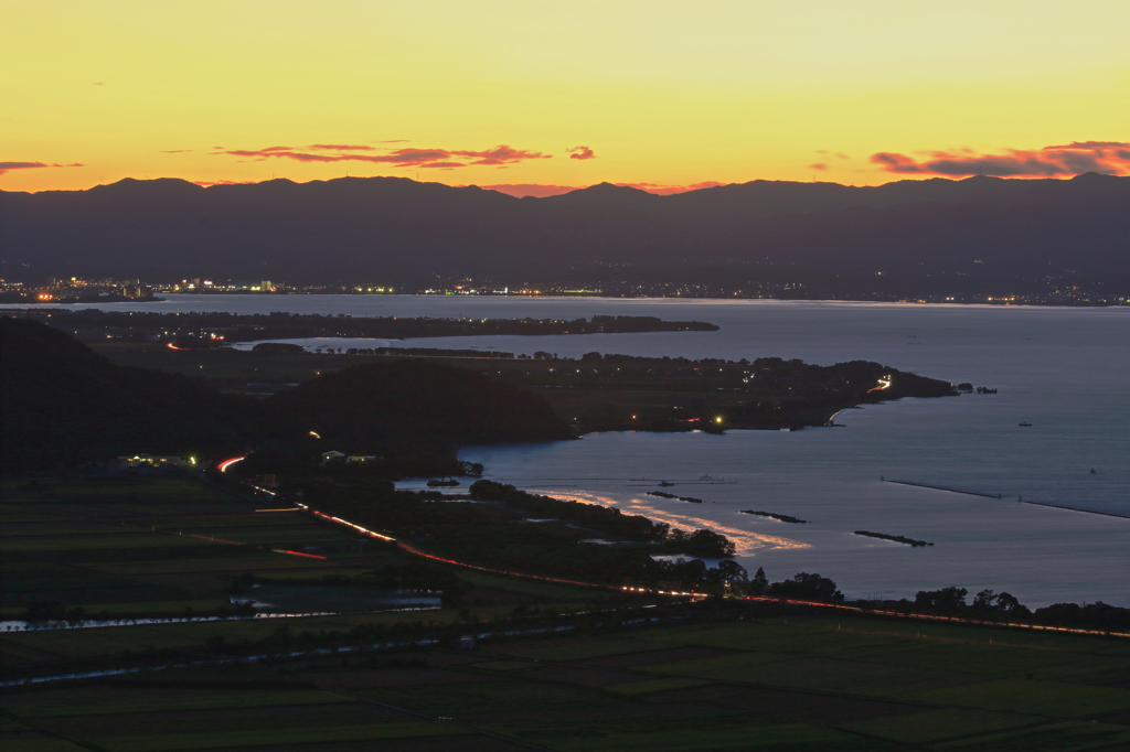 琵琶湖夕景