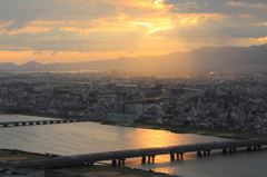 大阪夕景