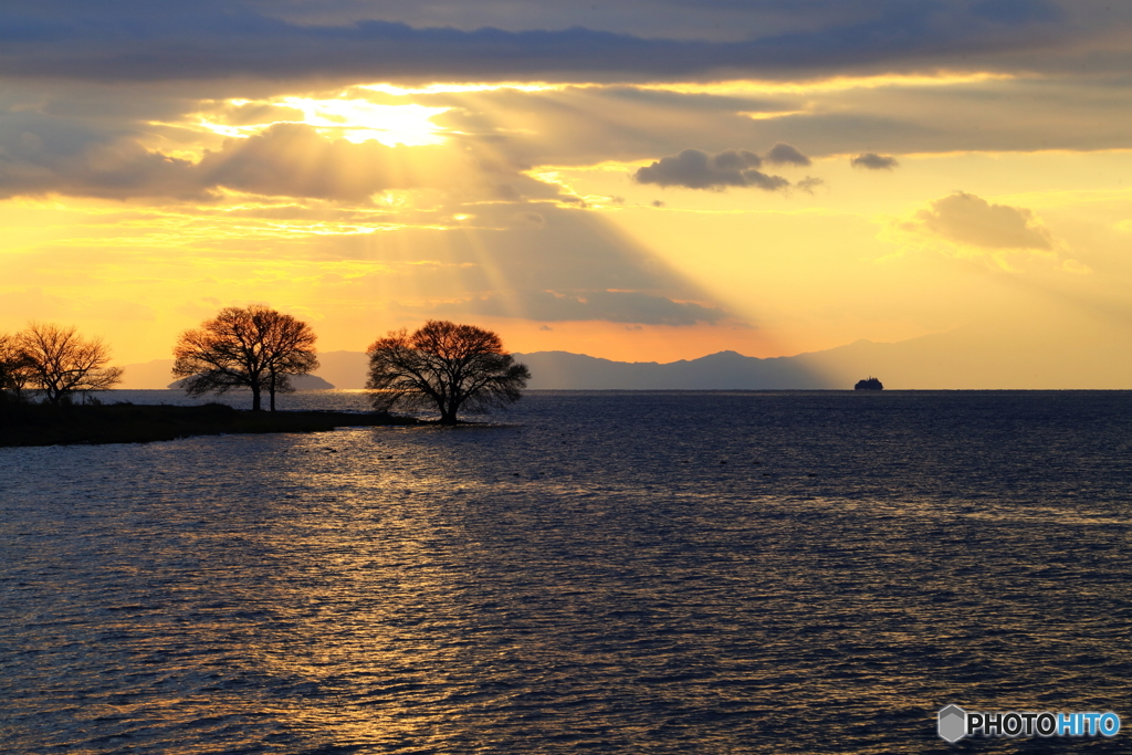 琵琶湖夕景_1