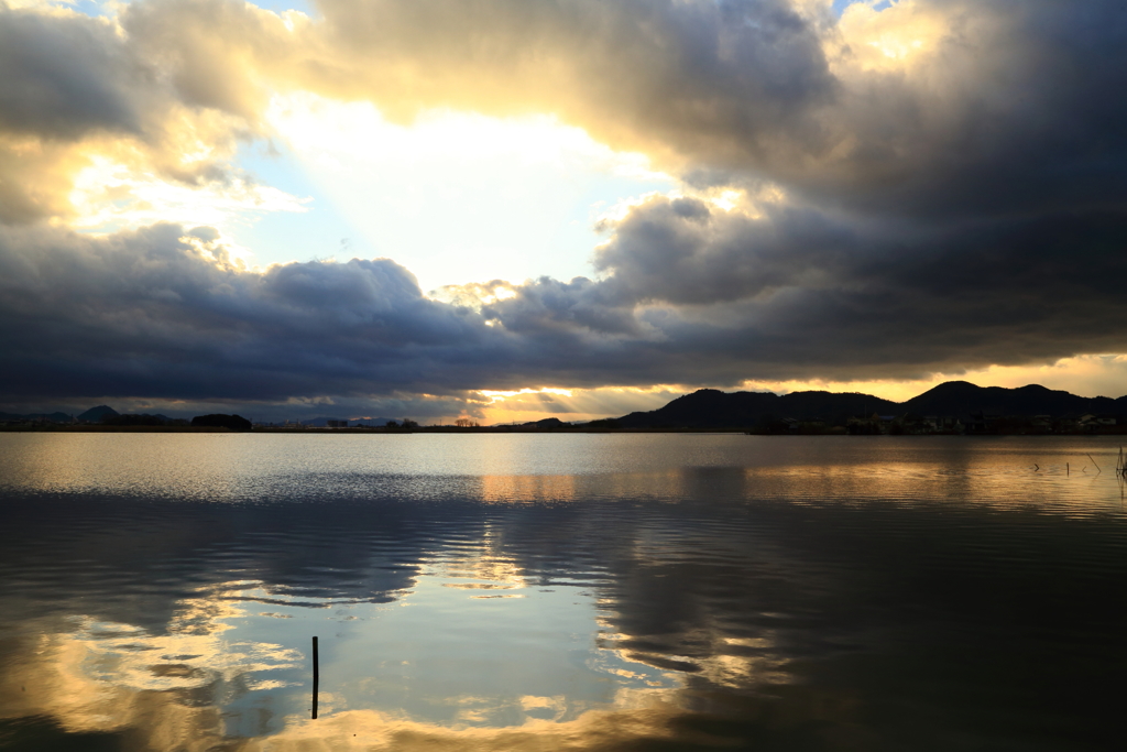 西の湖夕景_4