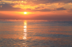 琵琶湖朝焼け