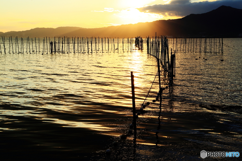 琵琶湖夕景