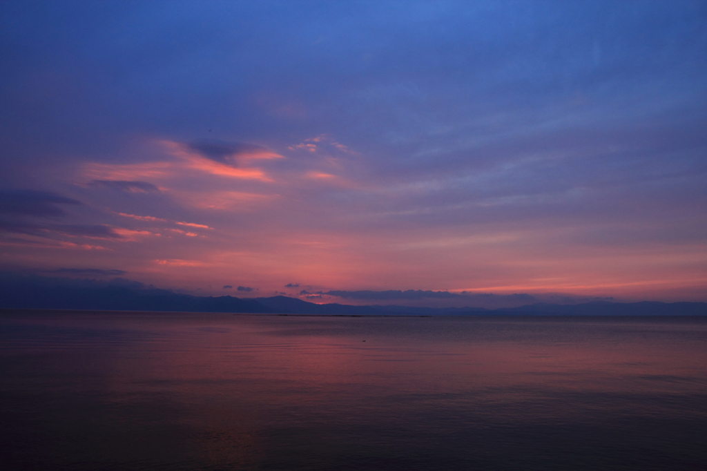 琵琶湖夕焼け