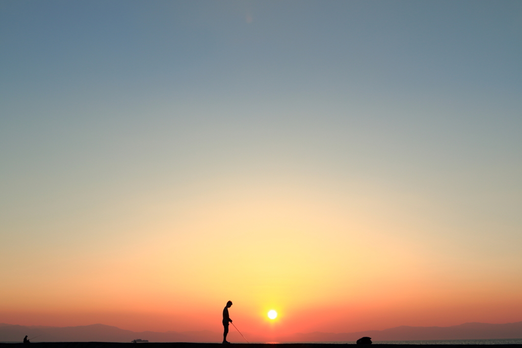 夕焼けアングラー