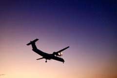 たそがれ飛行機