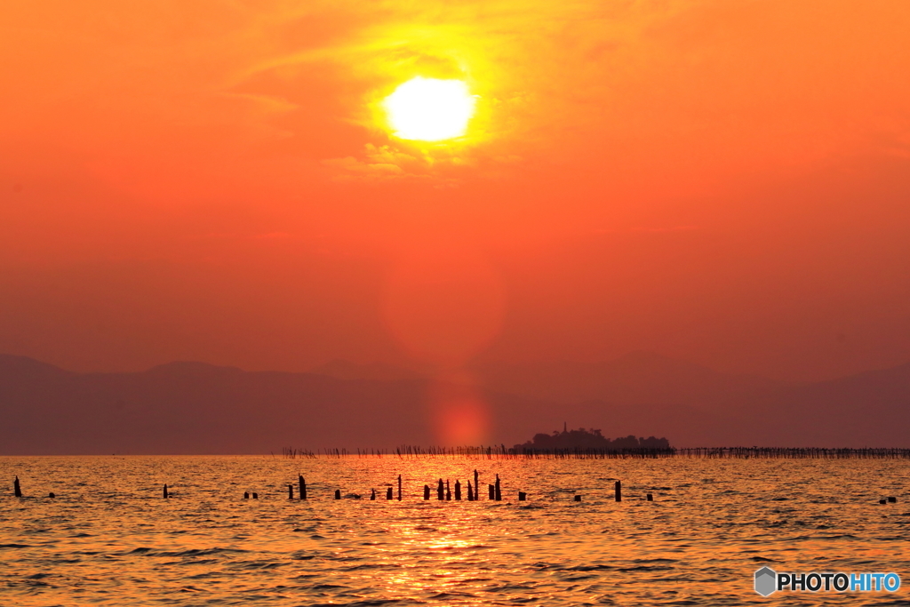 琵琶湖夕景