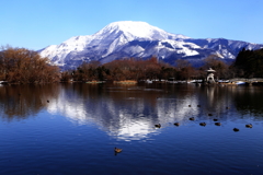 雪景色伊吹山