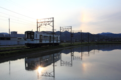 彩雲と近江鉄道