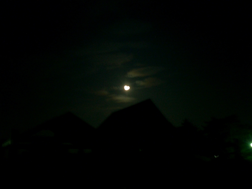今夜の月はハートのカタチ