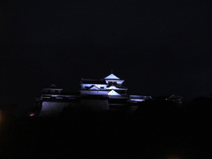 『松山城～ライトアップ』