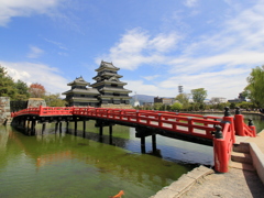 『松本城×赤橋』