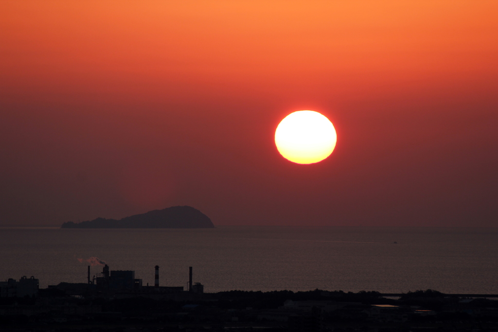 『松山城～夕景』