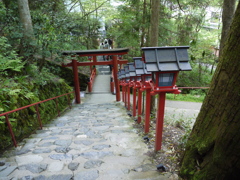 『貴船神社×灯籠×鳥居』