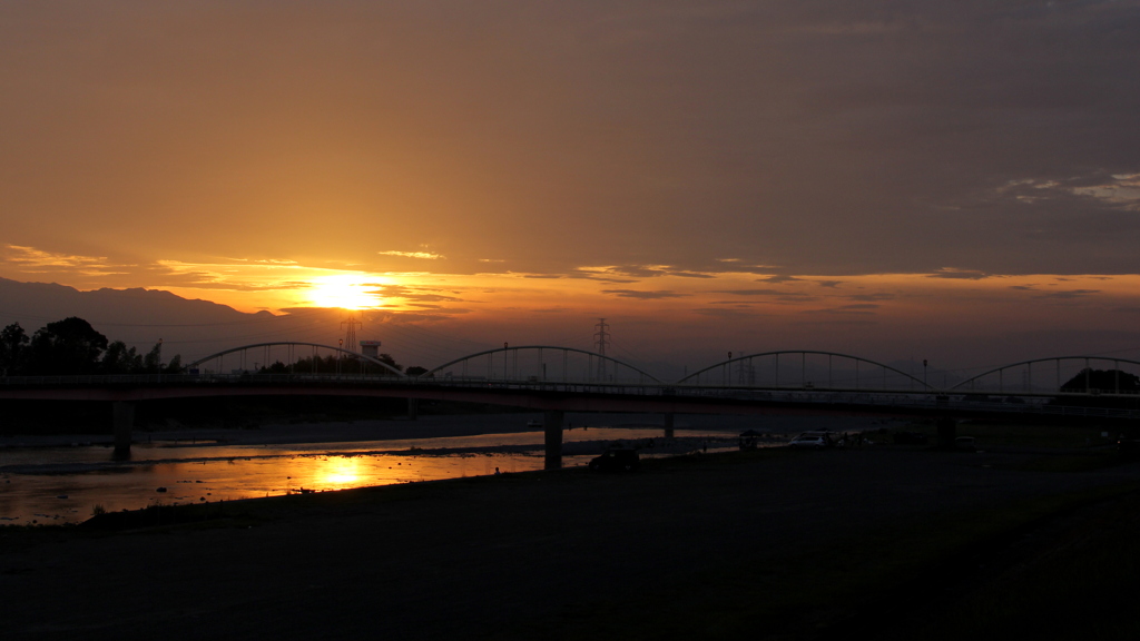 水道橋×夕陽^^