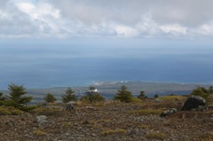 駒ヶ岳からの海と同じ高さの雲