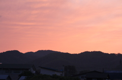 夕日が沈んだ後