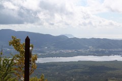 駒ヶ岳のてっぺんから見る函館山