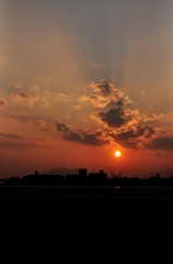 何気ない夕日