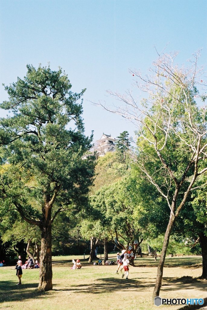 高知城④園児たちの③