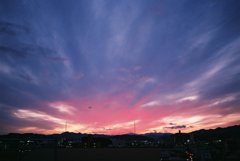 高知の夕焼け空