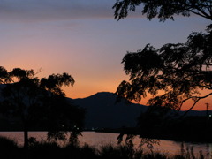 近場の夕景