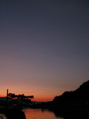 近場の夕景