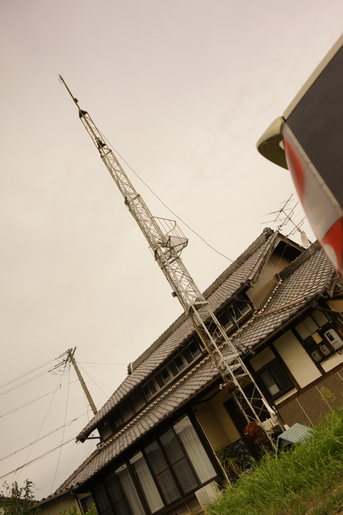 9407m 工事前の我が家のアンテナタワー