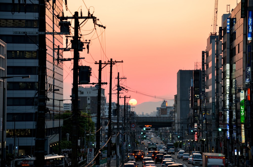 Sunset in the 阿倍野