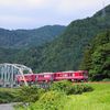 長良川鉄道on長良川