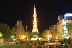 輝く札幌テレビ塔