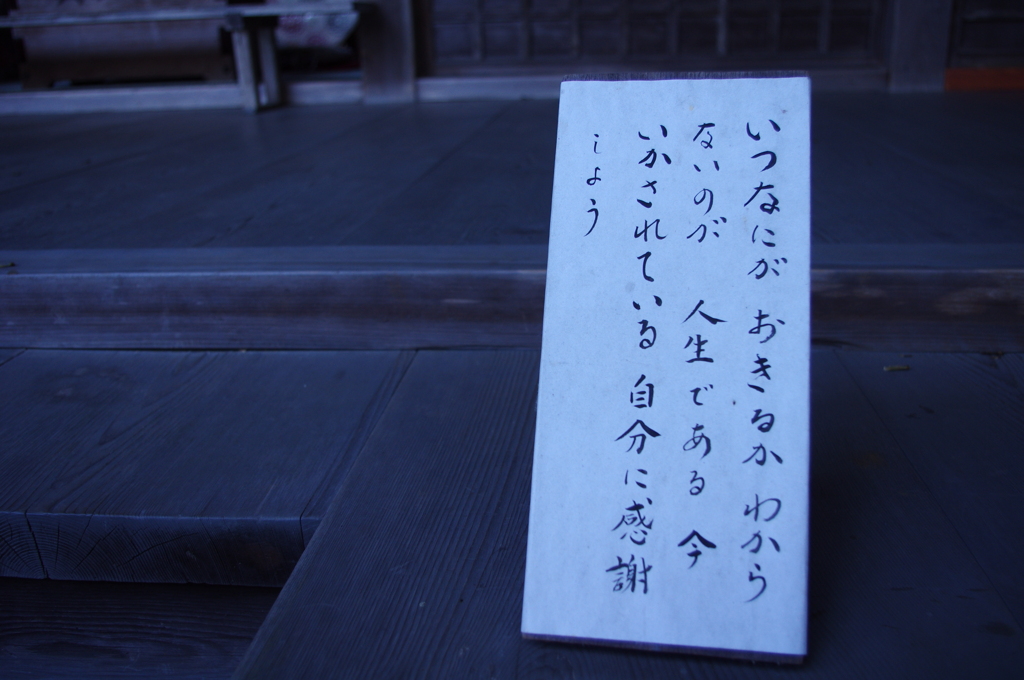 なるほどね