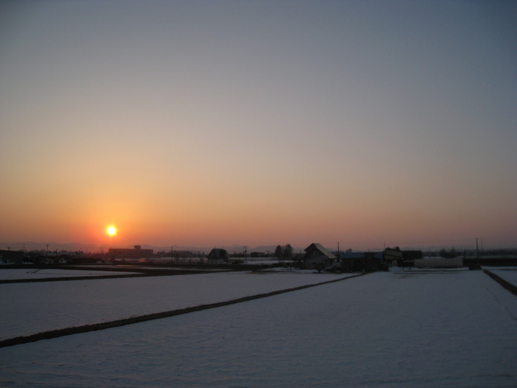 北国の夕暮れ