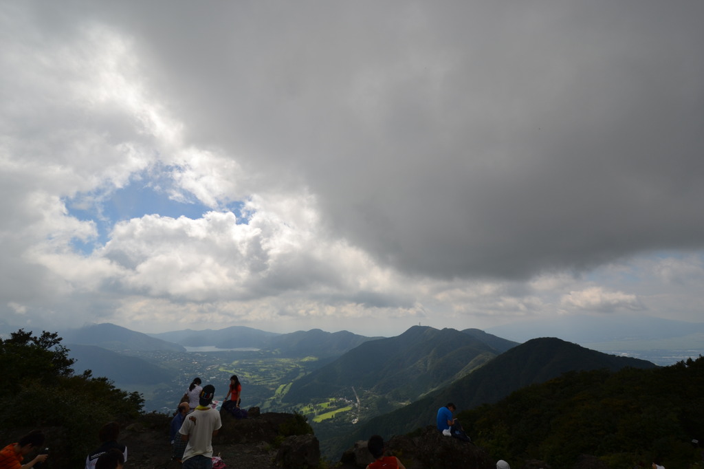 金時山頂上