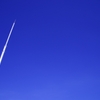 Blue sky and lightning rod