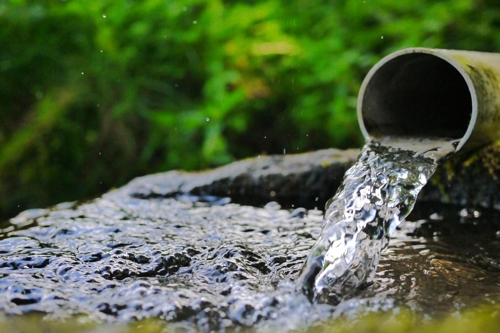 注ぐ水
